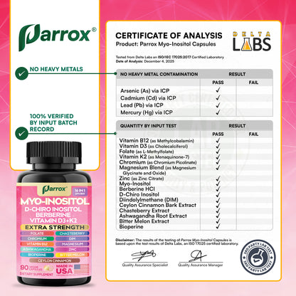 Myo-Inositol Supplement - Support hormonal balance, energy, and metabolic function