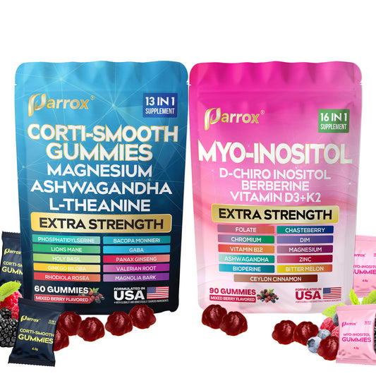 Calm & Complete Health Bundle – Myo-Harmony 16-in-1 + Ultimate Corti-Soothe Balance Gummies