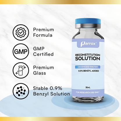Reconstitution Solution 2-Pack, 30mL Premium Glass Vials with Flip-Off Caps