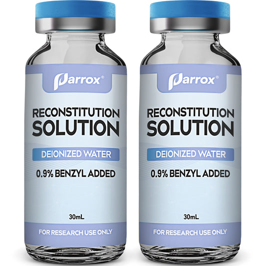 Reconstitution Solution 2-Pack, 30mL Premium Glass Vials with Flip-Off Caps