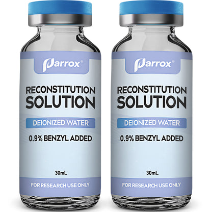 Bacteriostatic Reconstitution Solution 30mL - 2 Pack Premium Glass Vials