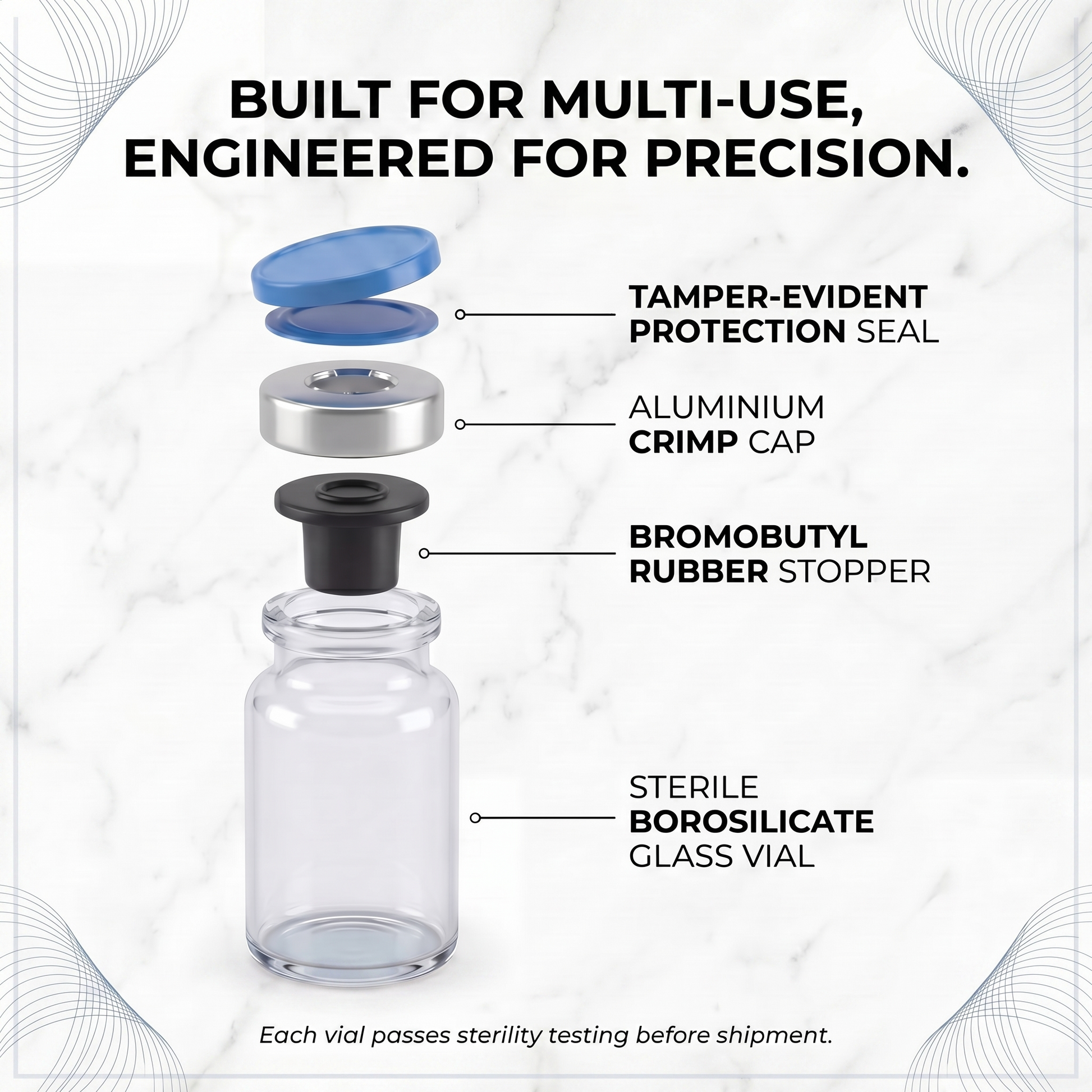 Parrox Bacteriostatic Water 30mL Research Vials Parrox Bacteriostatic Water 30mL Research Vials