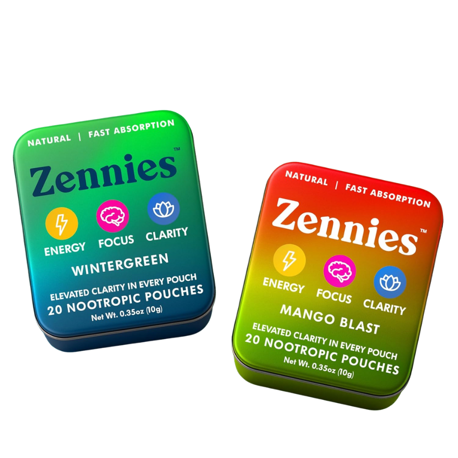 Clean Caffeine Energy Pouches - Wintergreen (Nicotine-Free Nootropics)
