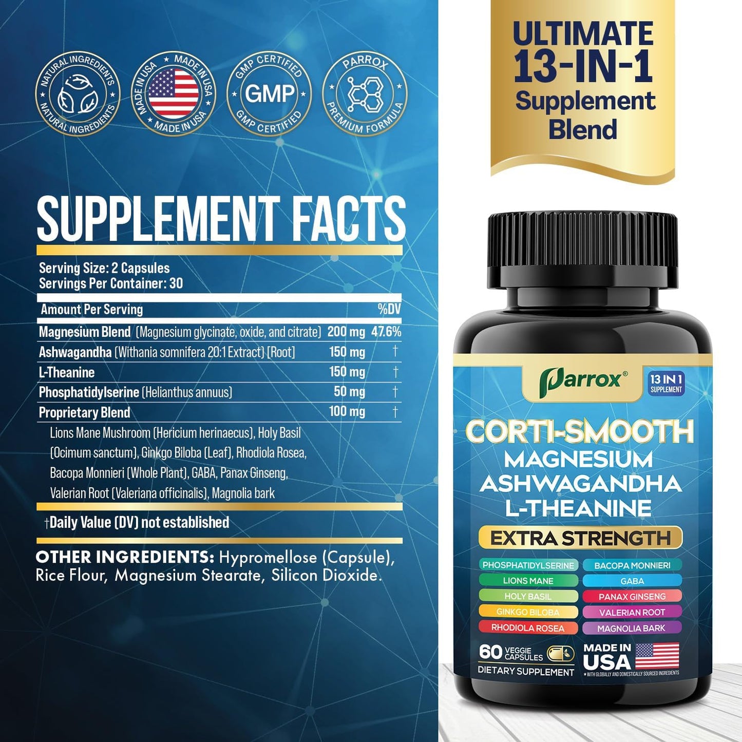 Corti-Smooth - 13-in-1 Cortisol Balancing Sleep Support
