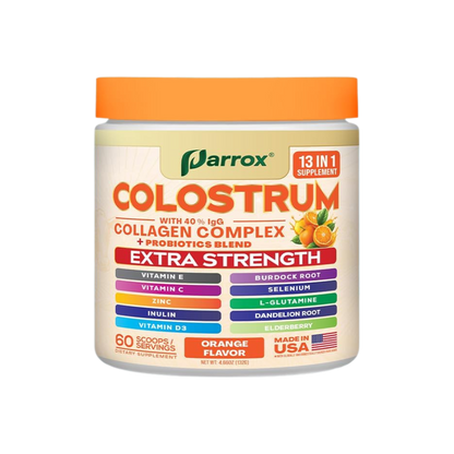 Grass-Fed Colostrum Powder - 40% IgG with 13 Immune Boosters