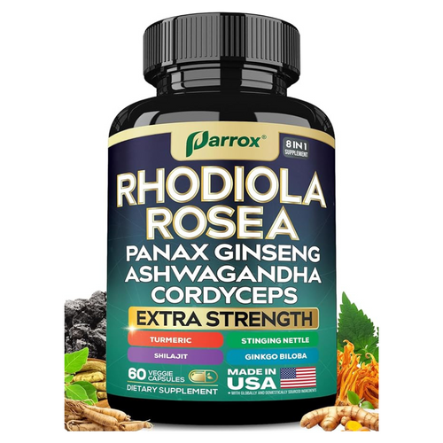 Rhodiola Stress Defense - 8 Premium Adaptogens for Daily Resilience