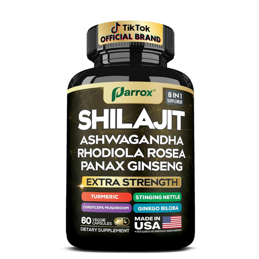 Pure Shilajit Energy Complex - 8 Premium Adaptogens in 1 Capsule