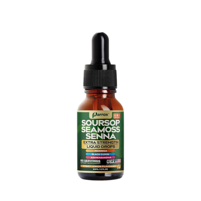 6-in-1 Daily Wellness Liquid Drops - Soursop, Sea Moss & Ashwagandha