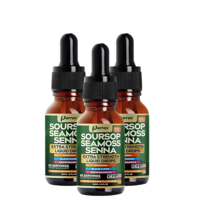6-in-1 Daily Wellness Liquid Drops - Soursop, Sea Moss & Ashwagandha